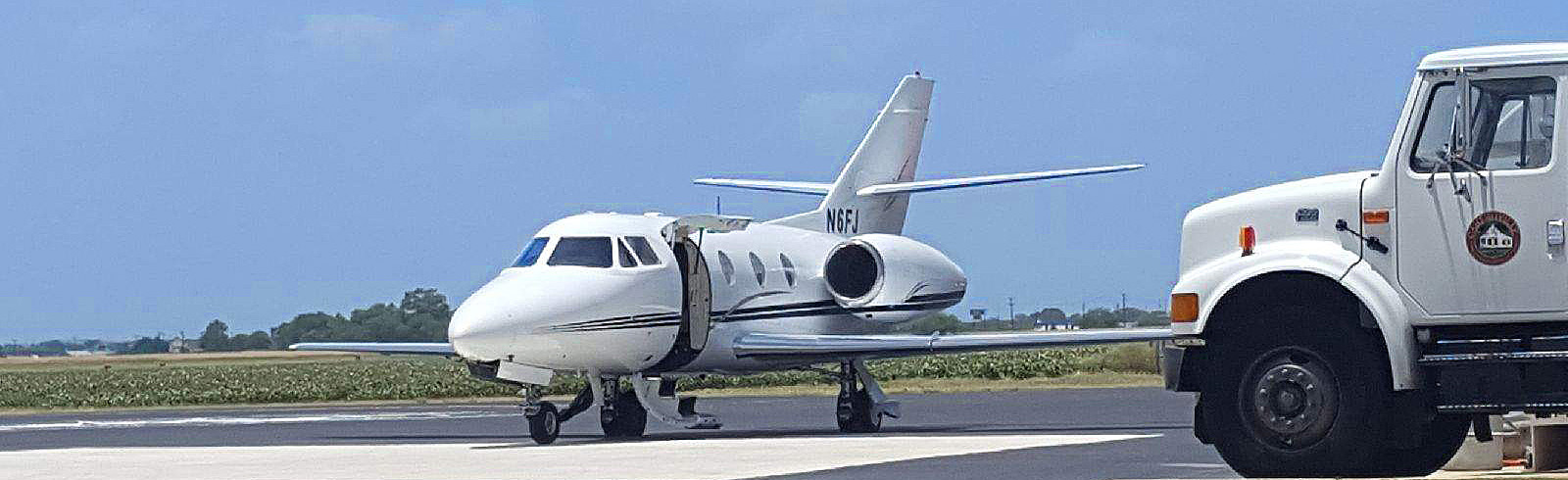 corporate jet at castroville airport 2018